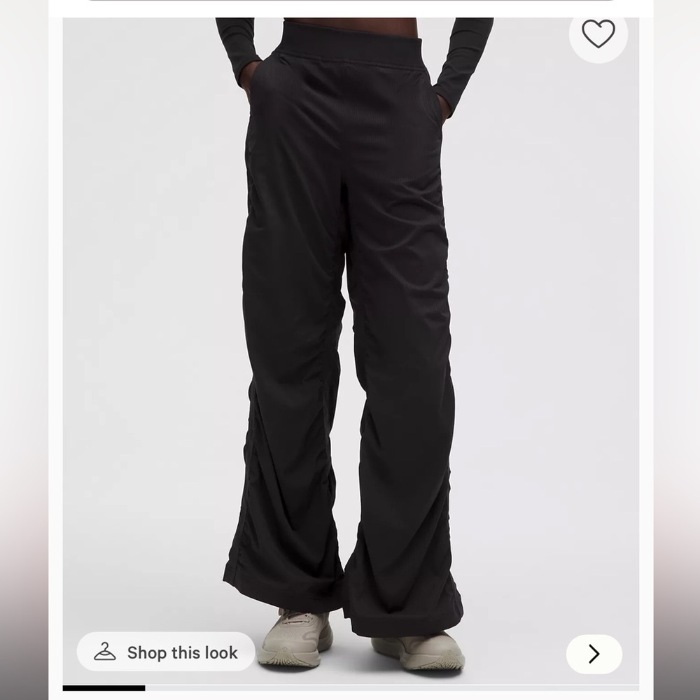 Ruched high wasted wide-leg lululemon pant